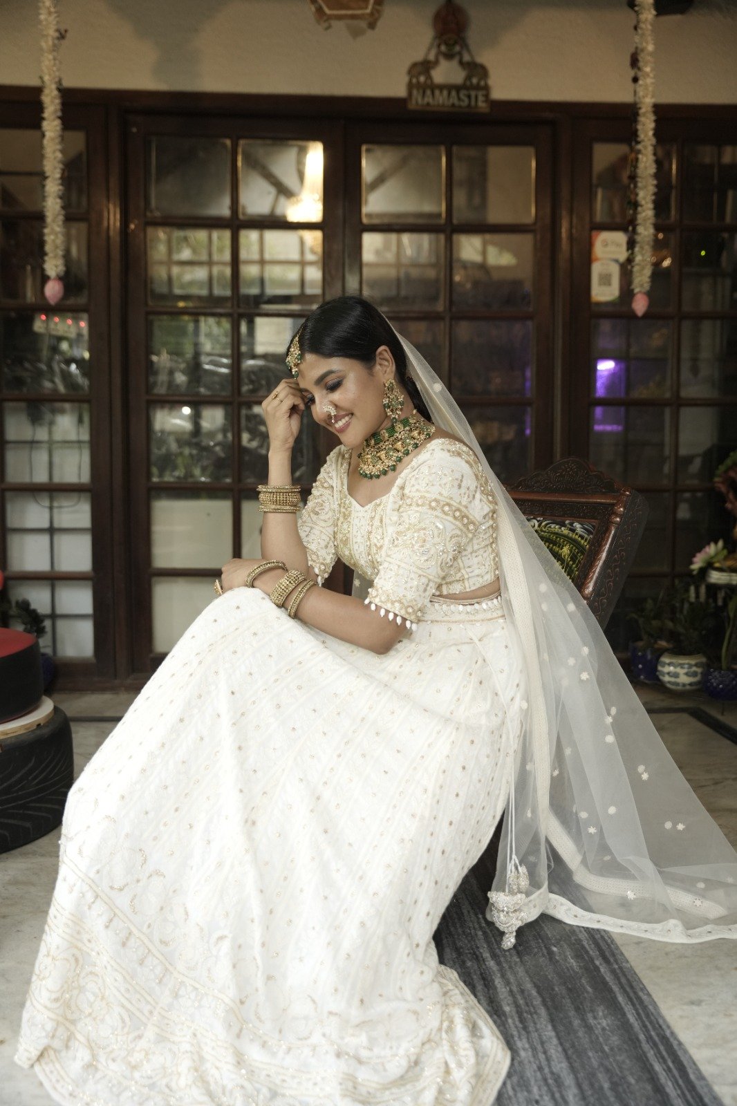 Ethereal White Lace Wedding Dress